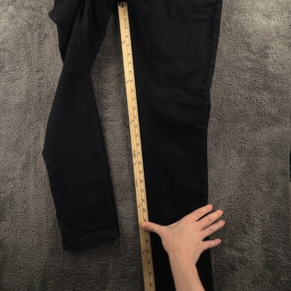 Ksubi Black Stretch Tapered Denim Jeans Button Fly Designer Size 34x32 Adult - Picture 7 of 16
